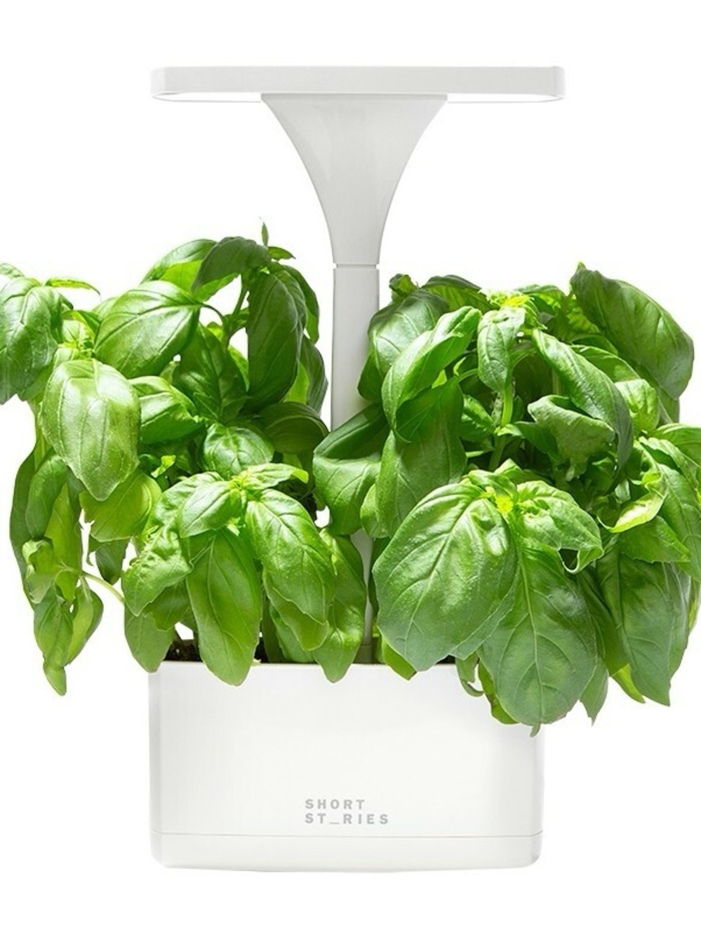 Short Stories White Indoor Herb Garden with LED Grow Light - White